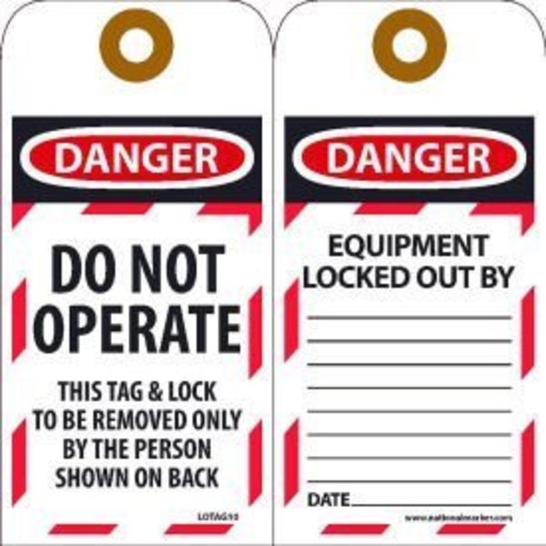 Nmc Lockout Tags - Do Not Operate LOTAG10